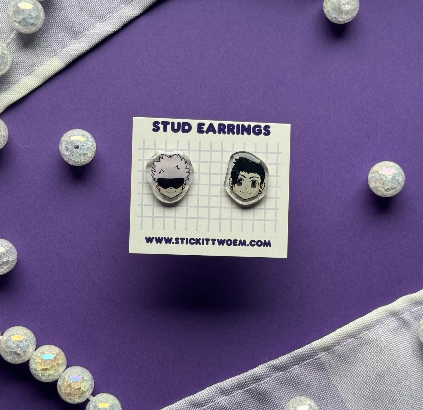 Sensei and Classmate Stud Earrings