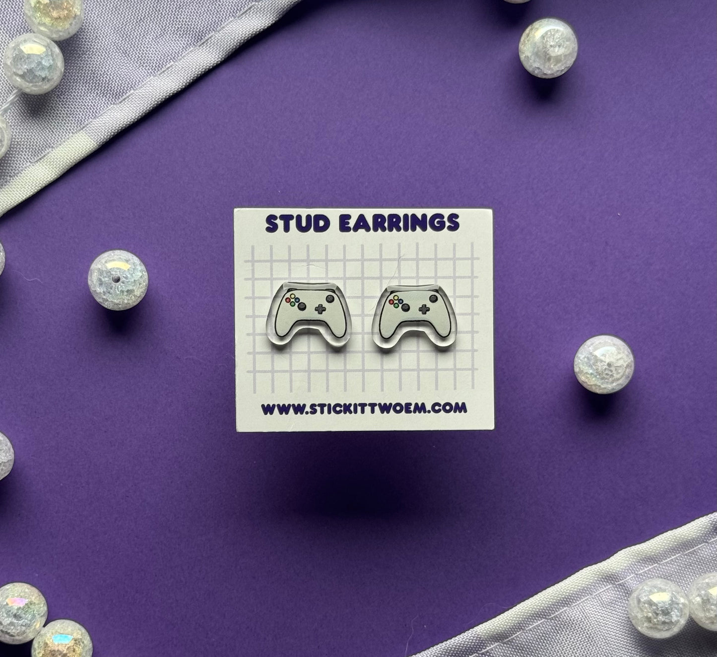 Video Game Stud Earrings