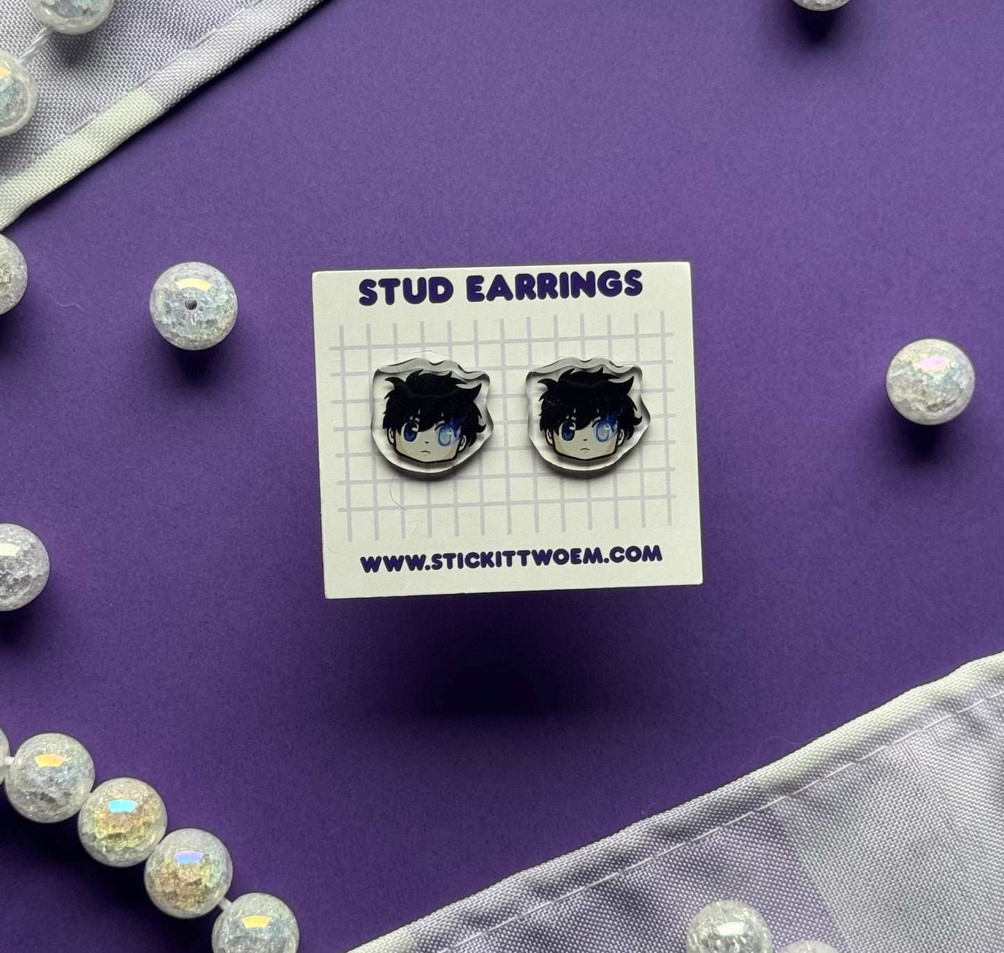 Solo Fighter Stud Earrings
