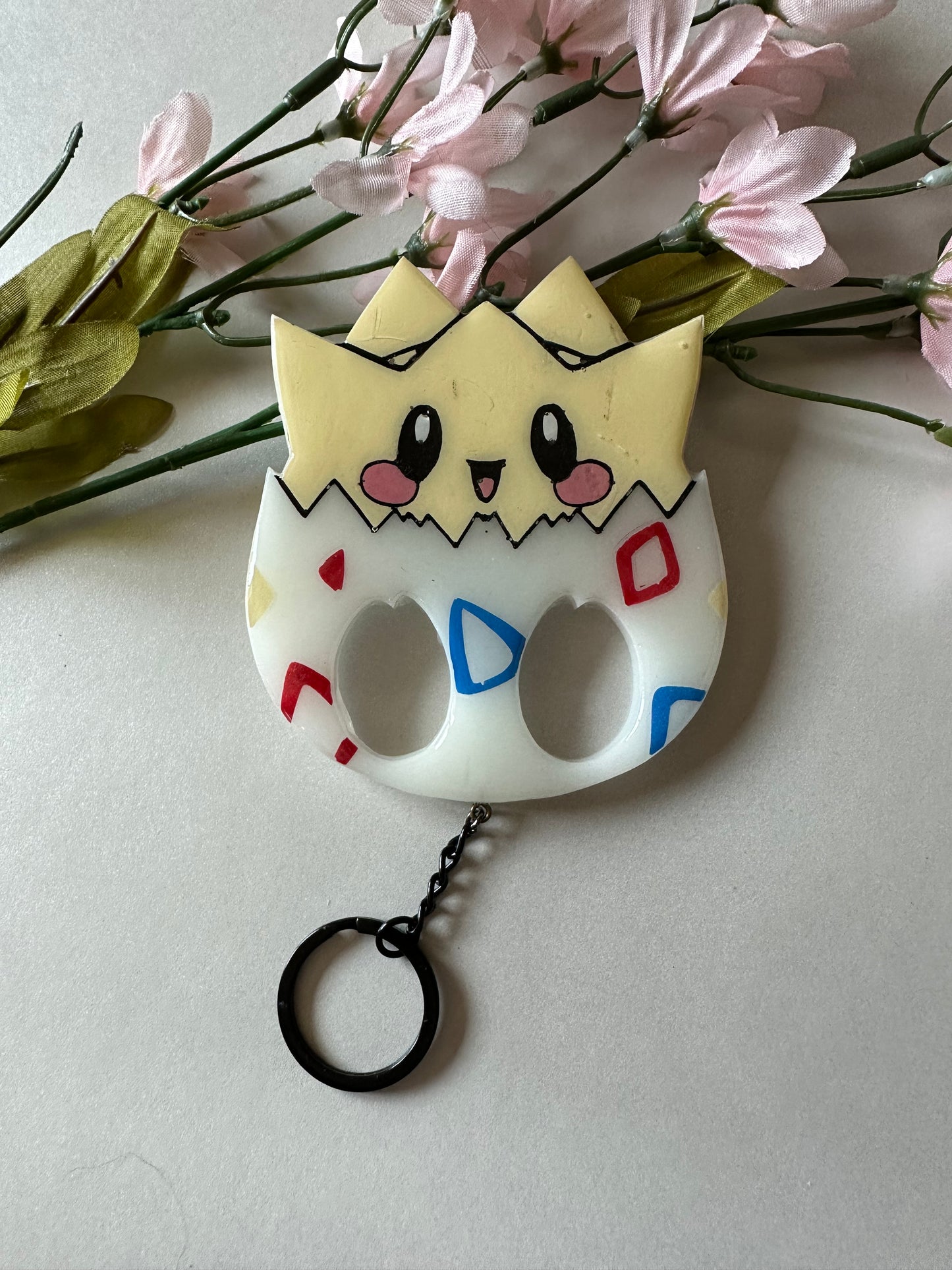 Handmade Baby Egg Defense Keychain