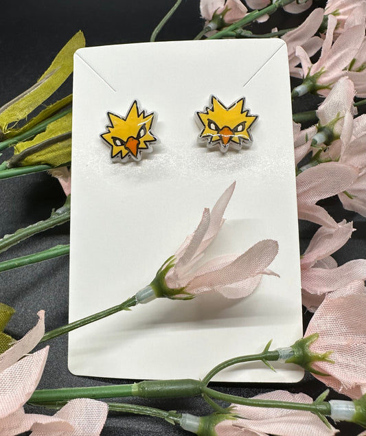 Yellow Legendary Bird Earrings