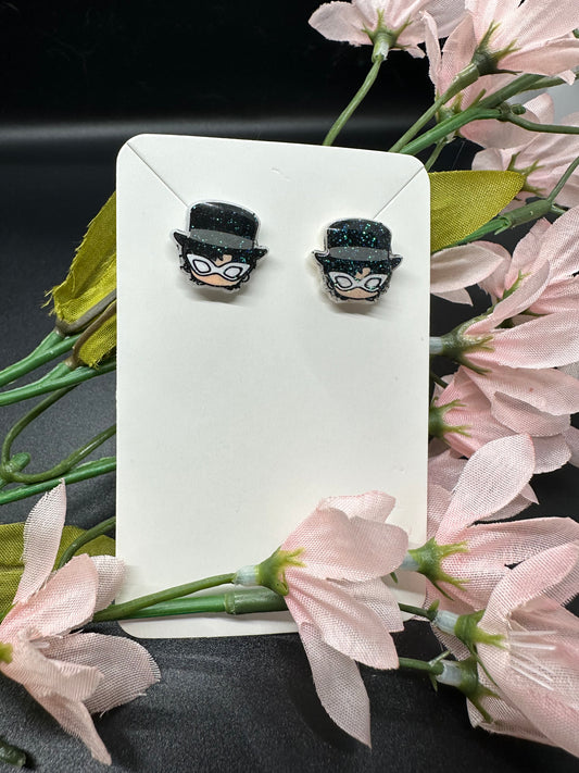 Masked Tuxedo Boy Earrings