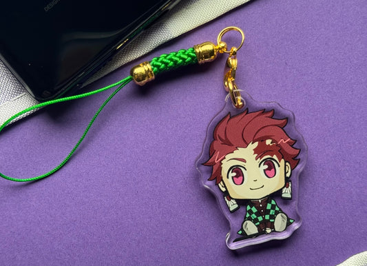 Demon Fighter Phone Charm