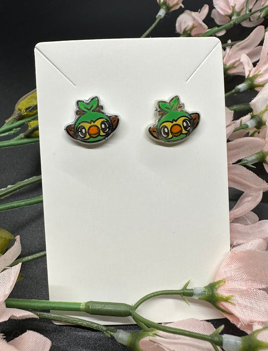 Green Monkey Earrings