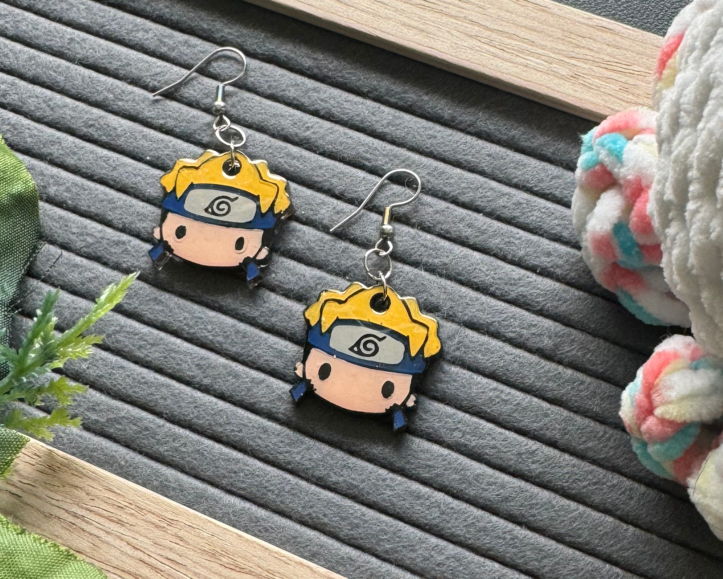 Fox Spirit Boy Hypoallergenic Dangle Earrings