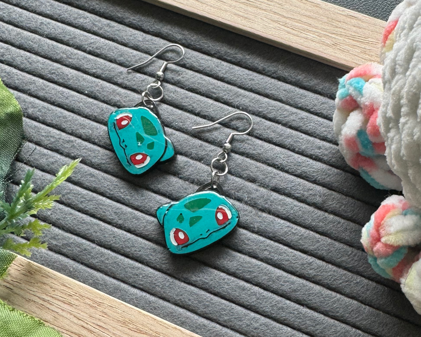 Plant Bulba Monster Hypoallergenic Dangle Earrings
