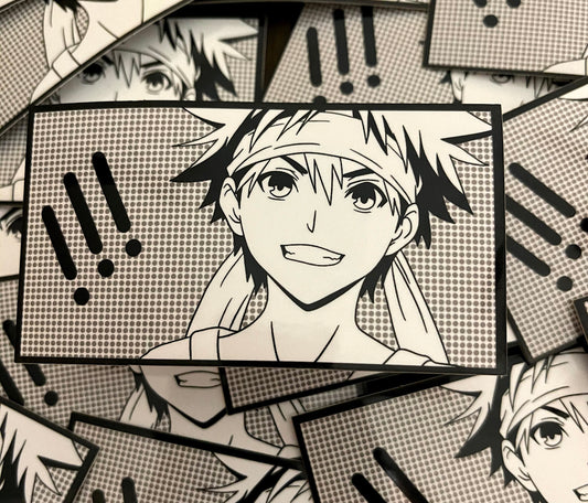 Food Wars Yes Comic Vinyl Sticker