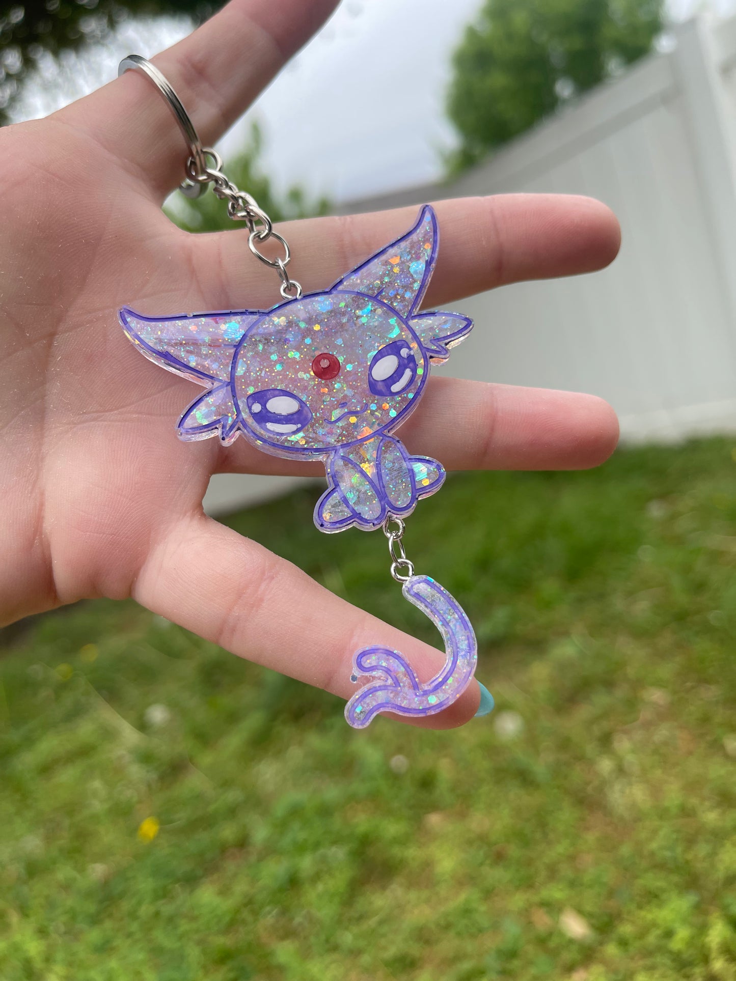 Shiny Evolved Adorable Handmade Eeveelution Resin Keychains