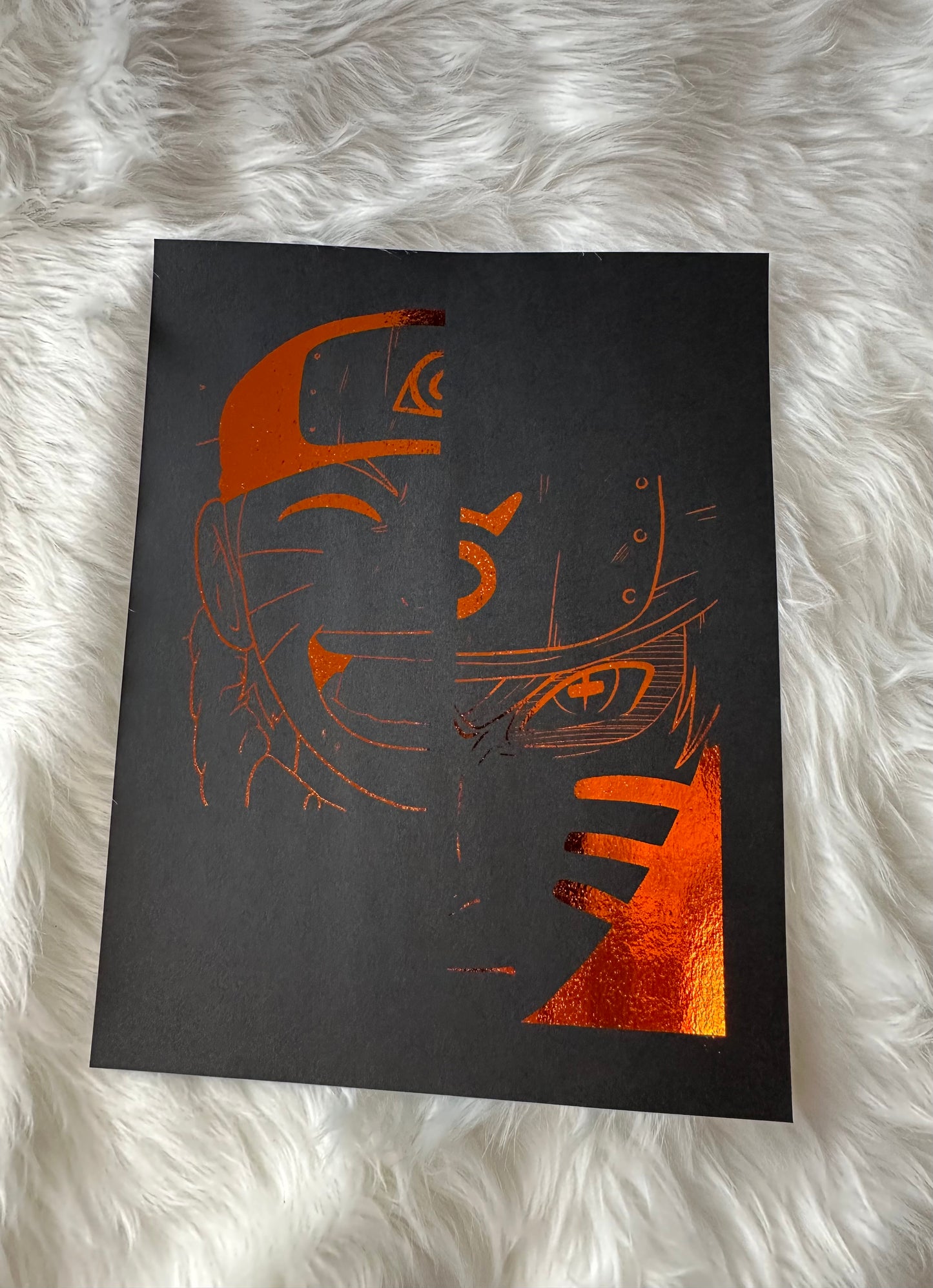 Vibrant Orange 4th Ninja FOIL Print