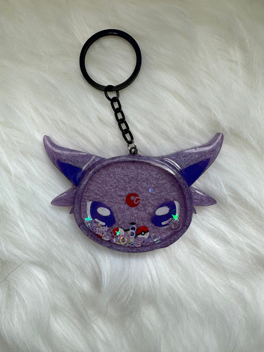 Espeon Head Shaker Resin Keychain