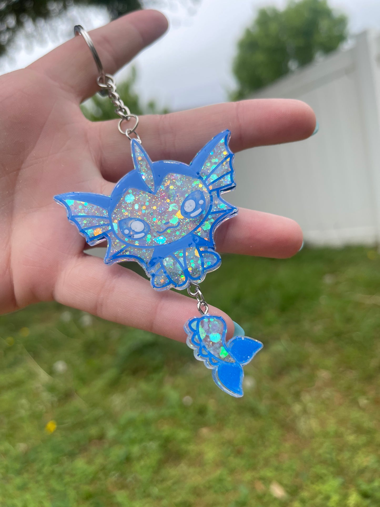 Shiny Evolved Adorable Handmade Eeveelution Resin Keychains